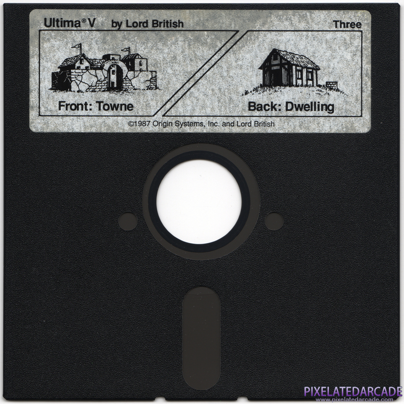 Ultima V: Warriors of Destiny Cover Art: Disk 3 of 4 Ultima V: Warriors of Destiny Cover Art: Disk 3 of 4