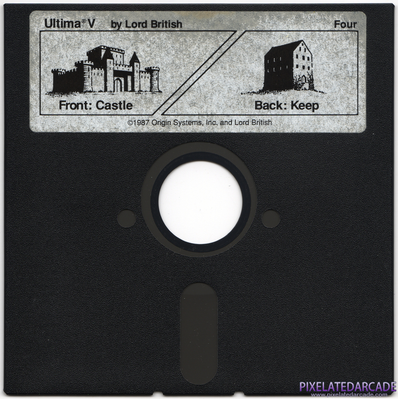 Ultima V: Warriors of Destiny Cover Art: Disk 4 of 4 Ultima V: Warriors of Destiny Cover Art: Disk 4 of 4