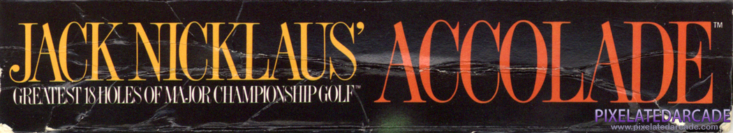 Jack Nicklaus' Greatest 18 Holes of Major Championship Golf Cover Art: Top Spine Jack Nicklaus' Greatest 18 Holes of Major Championship Golf Cover Art: Top Spine