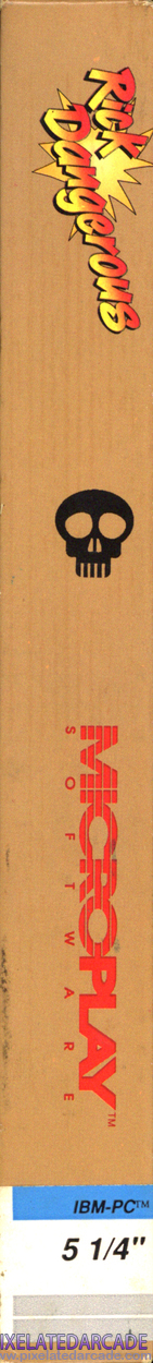 Rick Dangerous Cover Art: Left Spine Rick Dangerous Cover Art: Left Spine