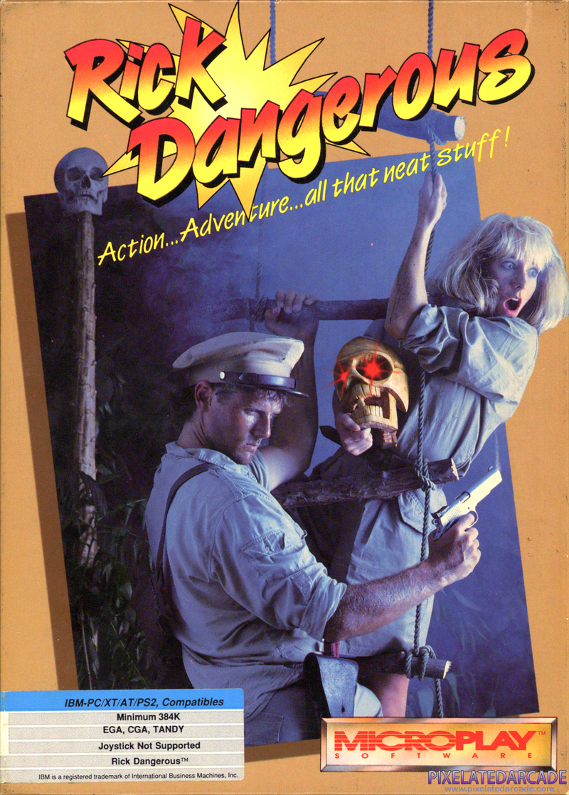 Rick Dangerous Cover Art: Rick Dangerous Cover Art: