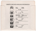Disk Sleeve - Back