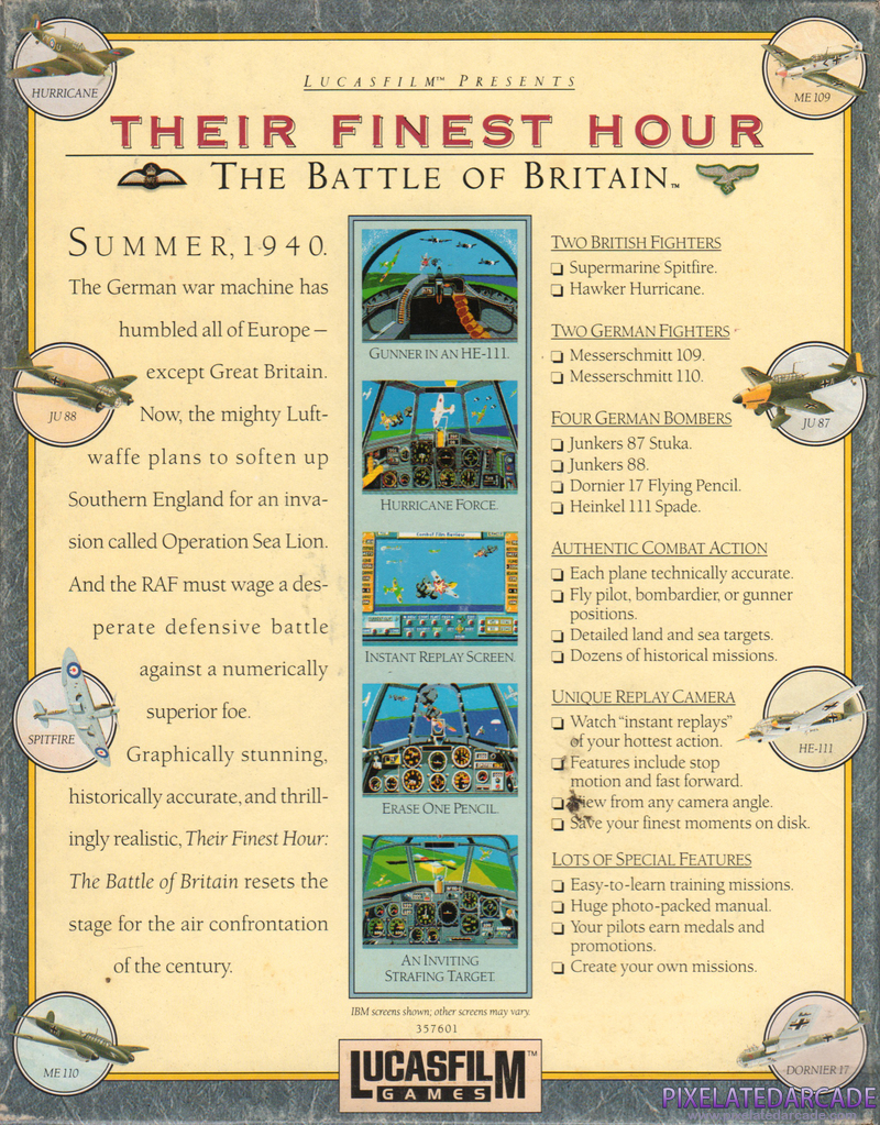 Their Finest Hour: The Battle of Britain Cover Art: Their Finest Hour: The Battle of Britain Cover Art: