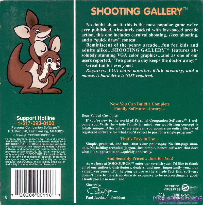 Shooting Gallery Cover Art: Shooting Gallery Cover Art: