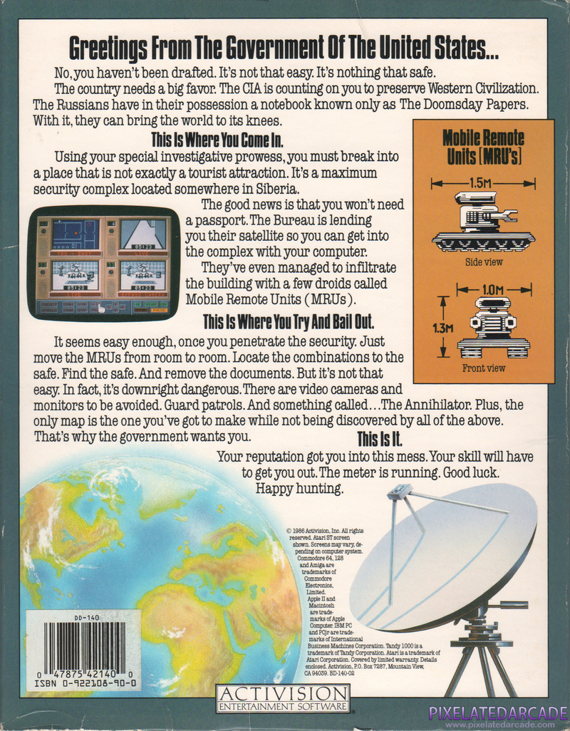 Hacker II: The Doomsday Papers Cover Art: 