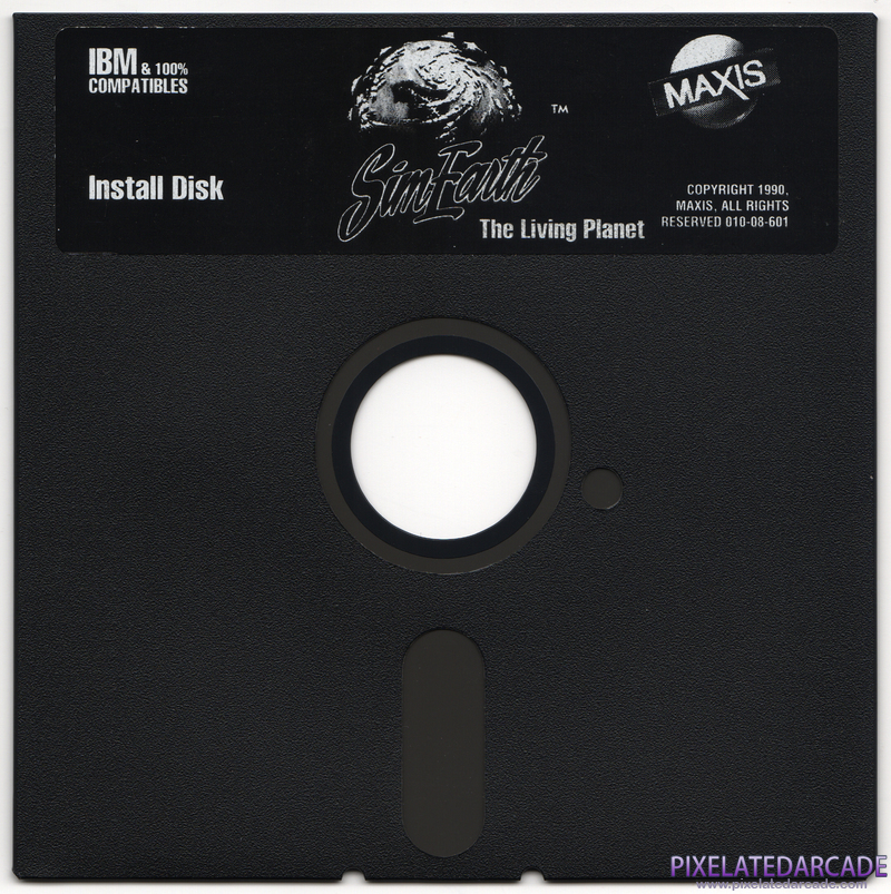SimEarth: The Living Planet Cover Art: Disk 1 of 4 SimEarth: The Living Planet Cover Art: Disk 1 of 4