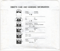 Disk Sleeve - Back