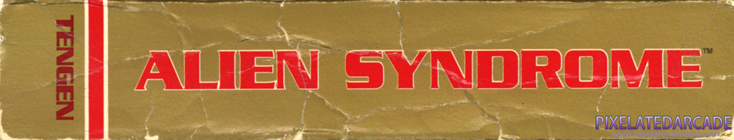 Alien Syndrome Cover Art: Top Spine Alien Syndrome Cover Art: Top Spine