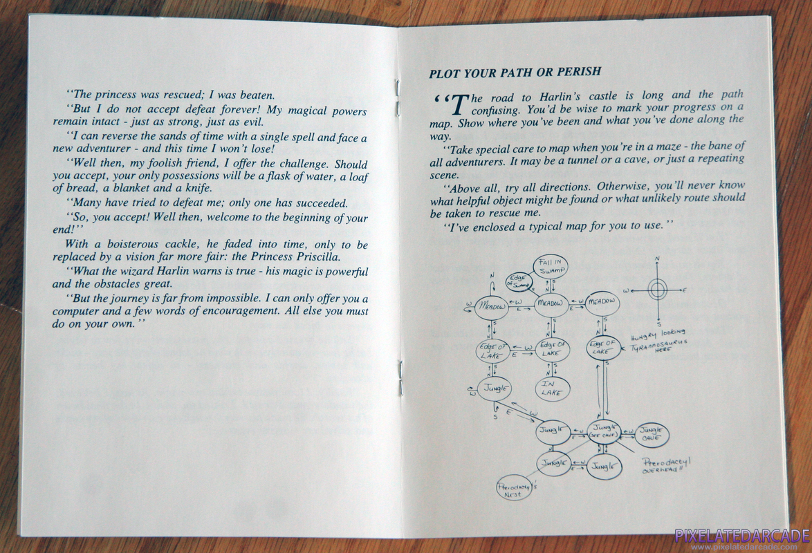 Hi-Res Adventure #2: The Wizard and the Princess Cover Art: Part of the instruction manual Hi-Res Adventure #2: The Wizard and the Princess Cover Art: Part of the instruction manual