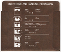Disk Sleeve - Back