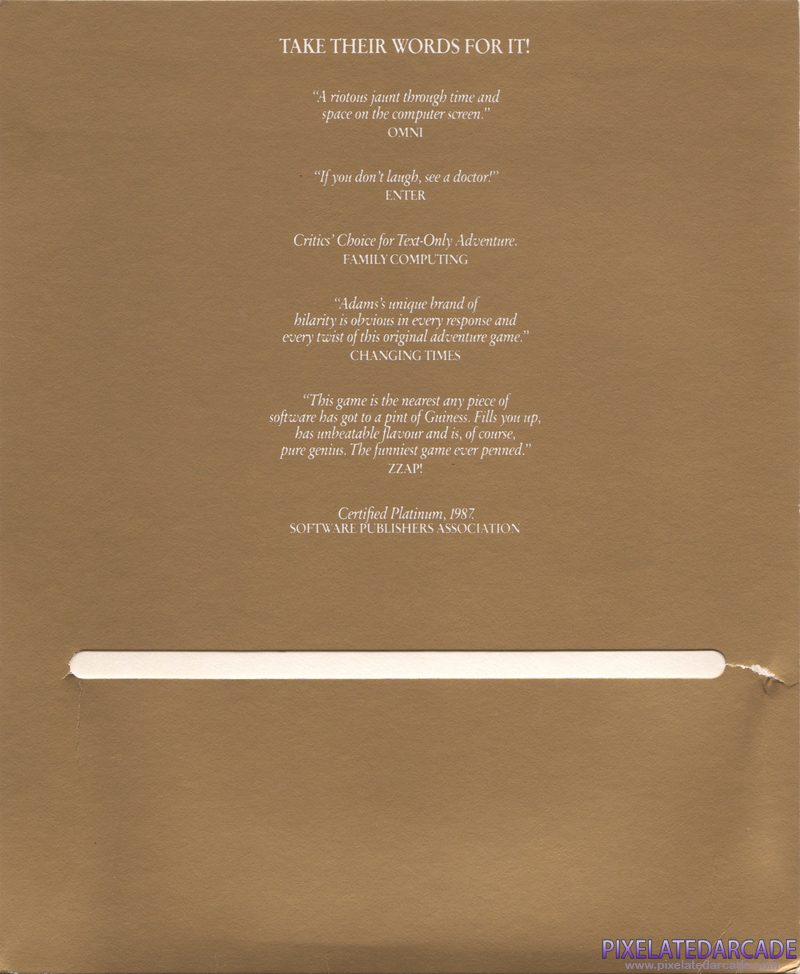 Hitchhiker's Guide to the Galaxy, The Cover Art: Right Side Hitchhiker's Guide to the Galaxy, The Cover Art: Right Side