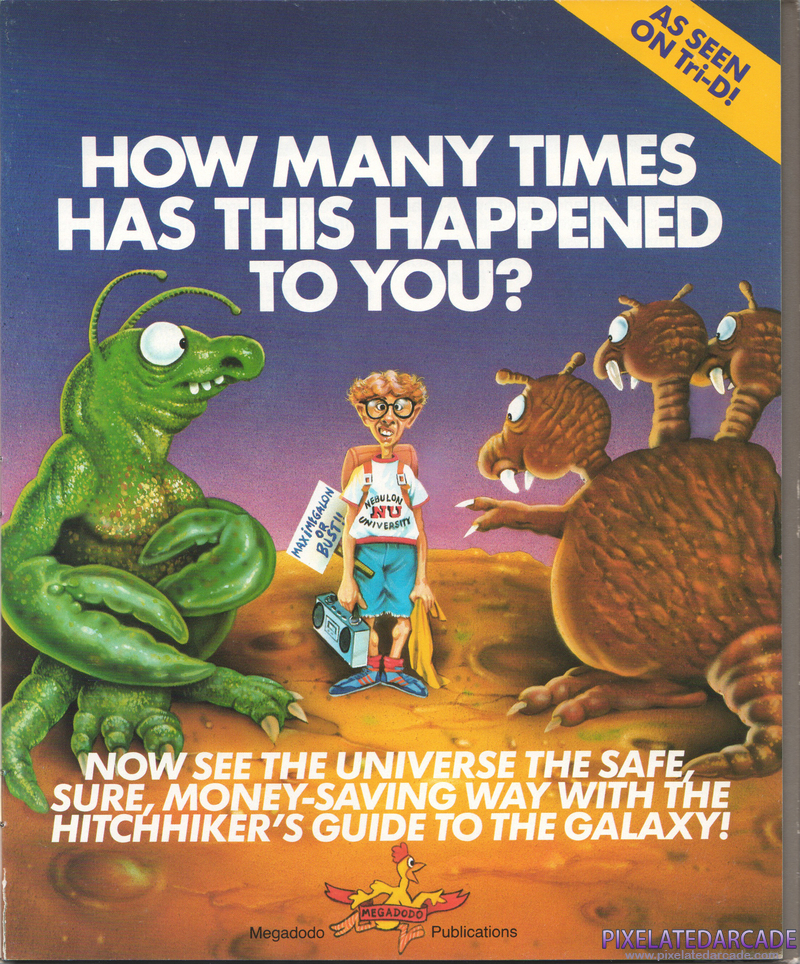 Hitchhiker's Guide to the Galaxy, The Cover Art: Right side Hitchhiker's Guide to the Galaxy, The Cover Art: Right side