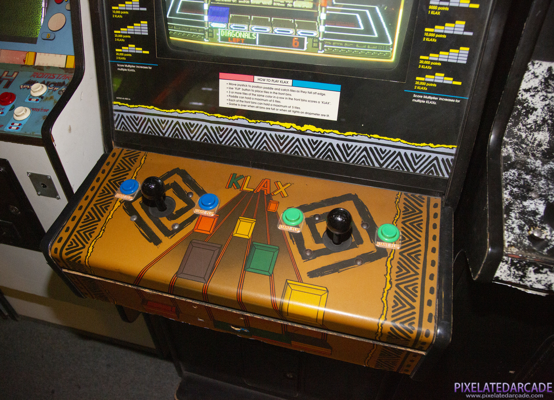 Klax Photo: Klax arcade cabinet - Controls
