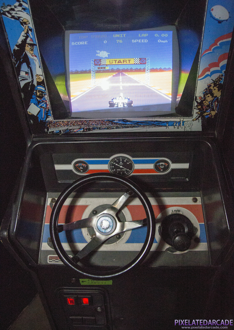 Pole Position Photo: Pole Position arcade controls