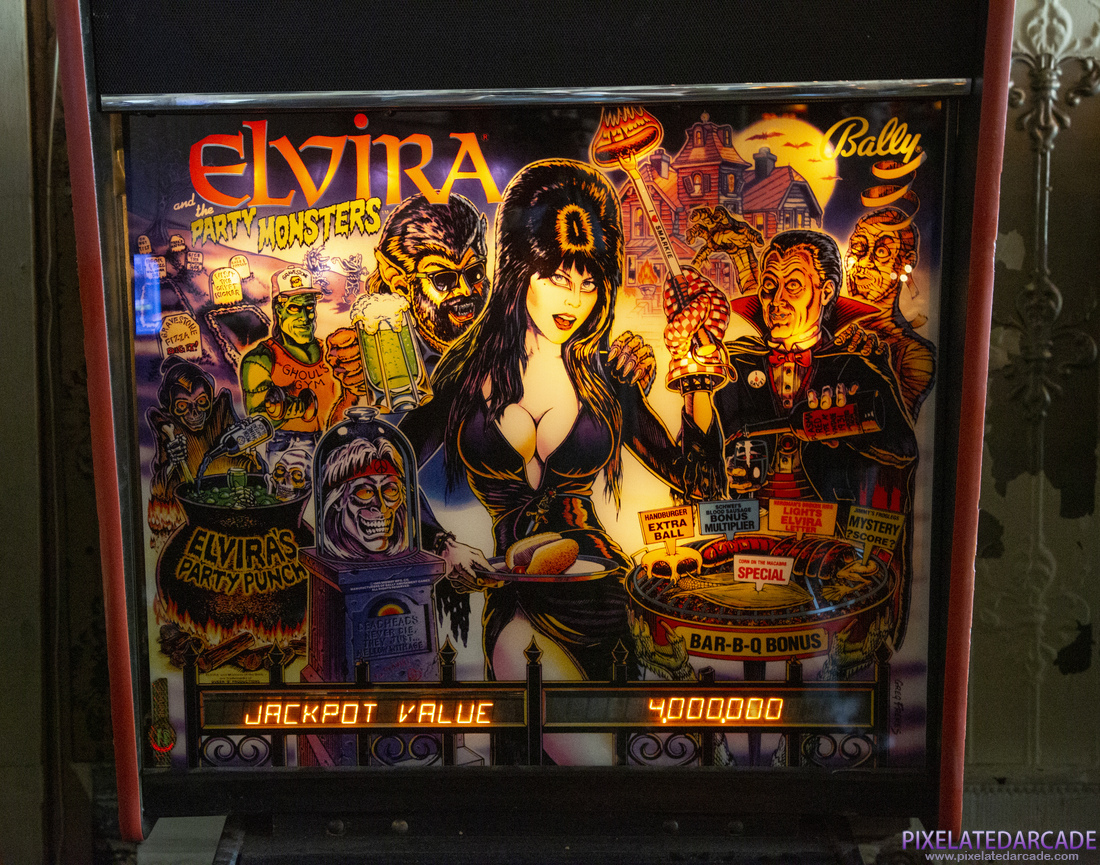 Elvira and the Party Monsters Photo: Elvira and the Party Monsters - Backglass (Illuminated)