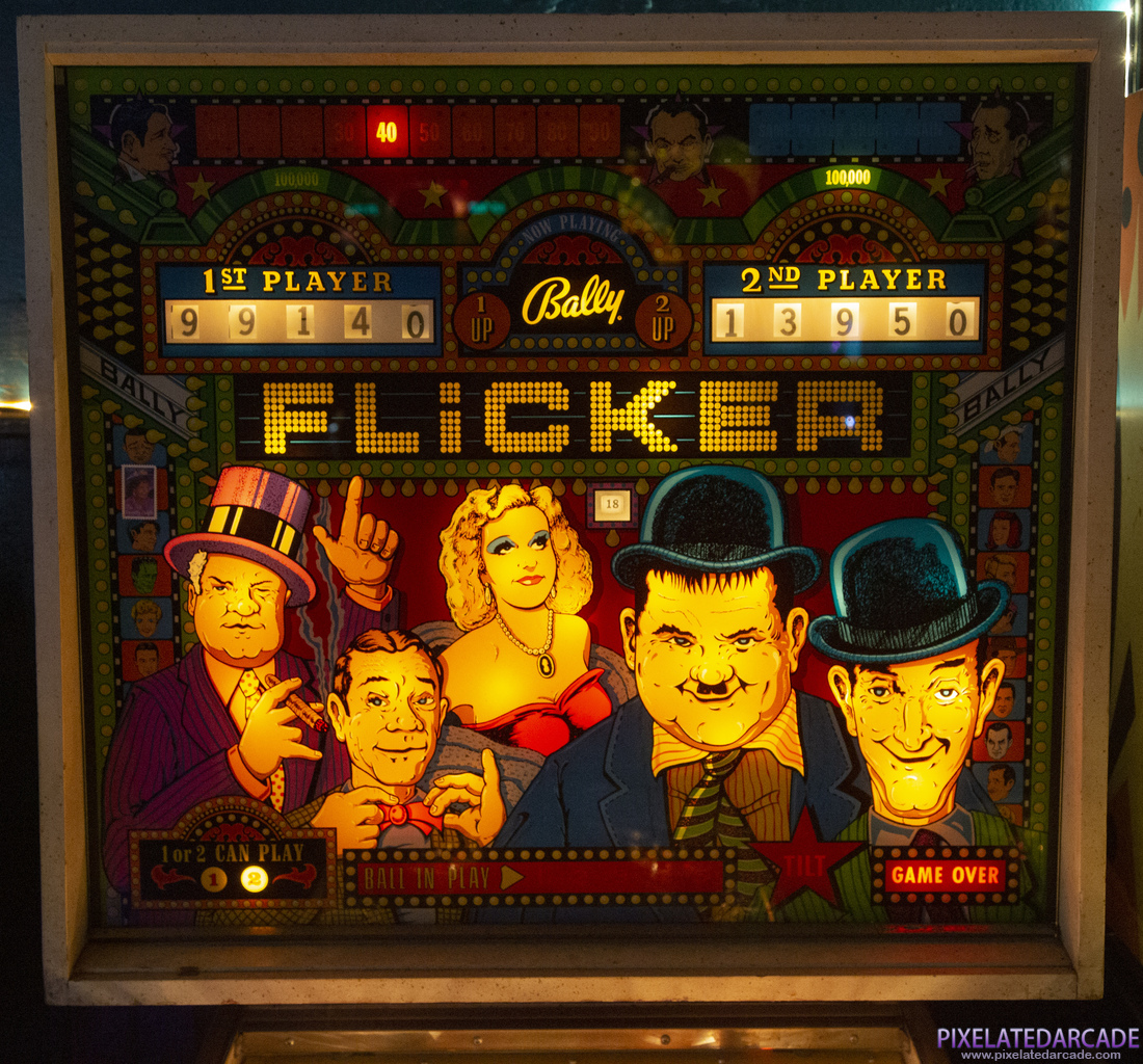 Flicker Photo: Flicker backglass - Illuminated