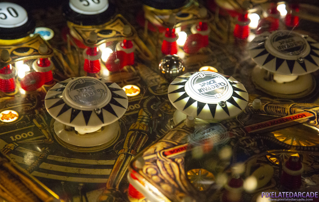 Space Invaders Photo: Upper playfield detail