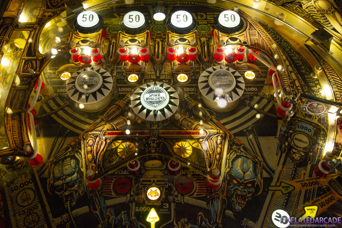 Space Invaders Photo: Upper playfield