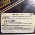 Instruction card.
