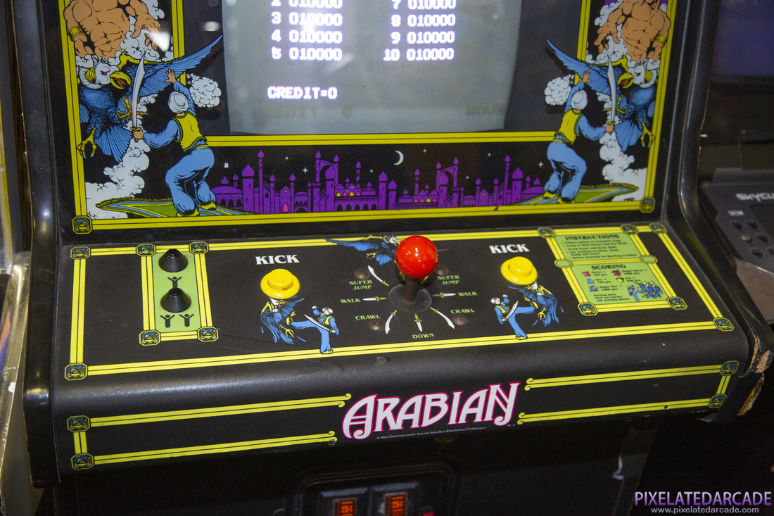 Arabian Photo: Arabian arcade cabinet - Controls