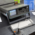 Pitfall II: Lost Caverns running on Commodore SX-64 portable computer