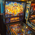 Doctor Who pinball cabinet - Upper playfield and backbox