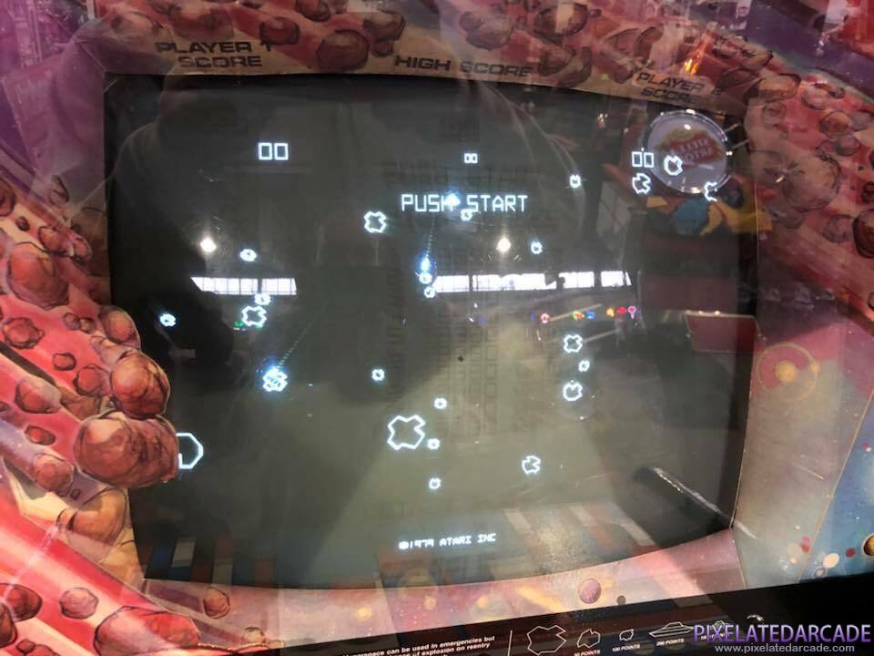 Asteroids Photo: Asteroids arcade cabinet - Monitor