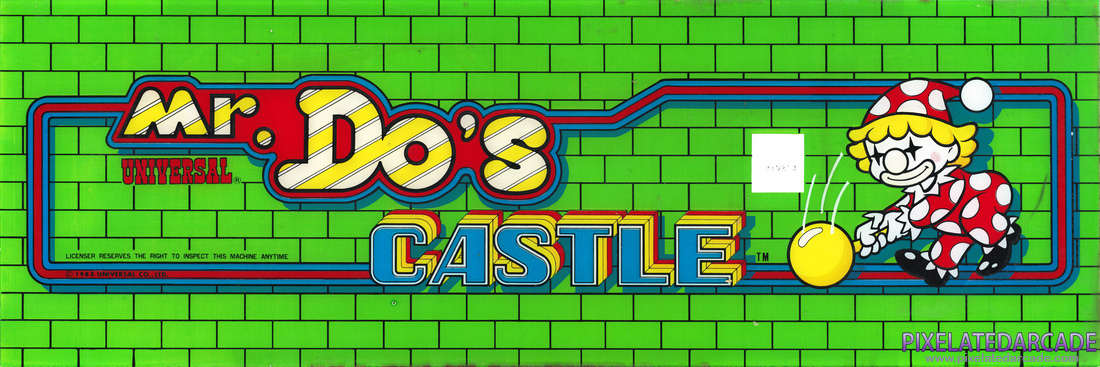 Mr. Do!'s Castle Photo: Mr. Do!'s Castle Arcade Marquee (Alternate)