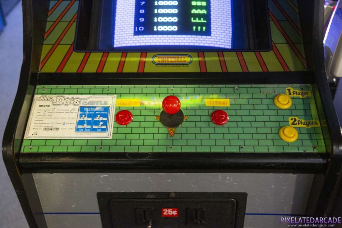 Mr. Do!'s Castle Photo: Mr. Do!'s Castle arcade cabinet - Controls
