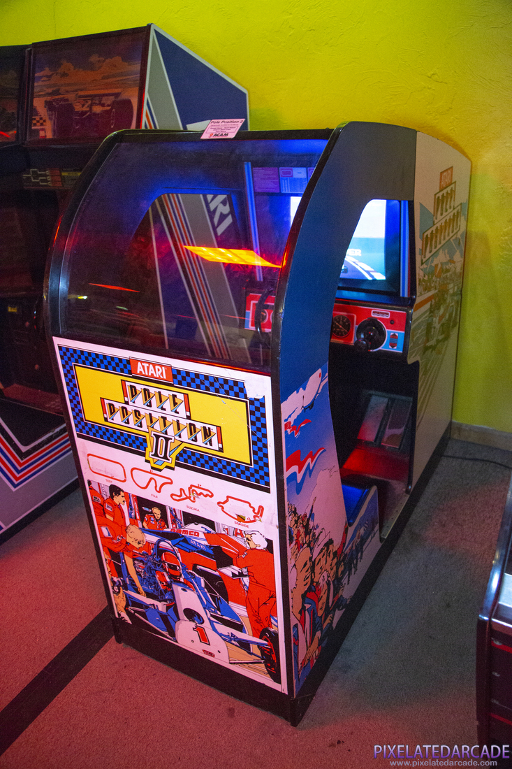 Pole Position II Photo: Pole Position II cockpit arcade cabinet
