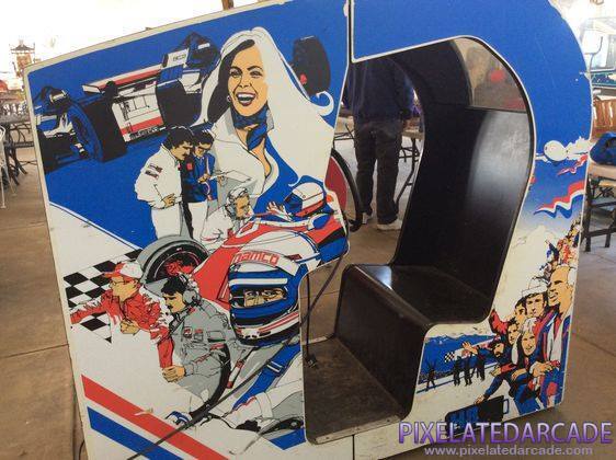 Pole Position II Photo: Pole Position II cockpit arcade cabinet
