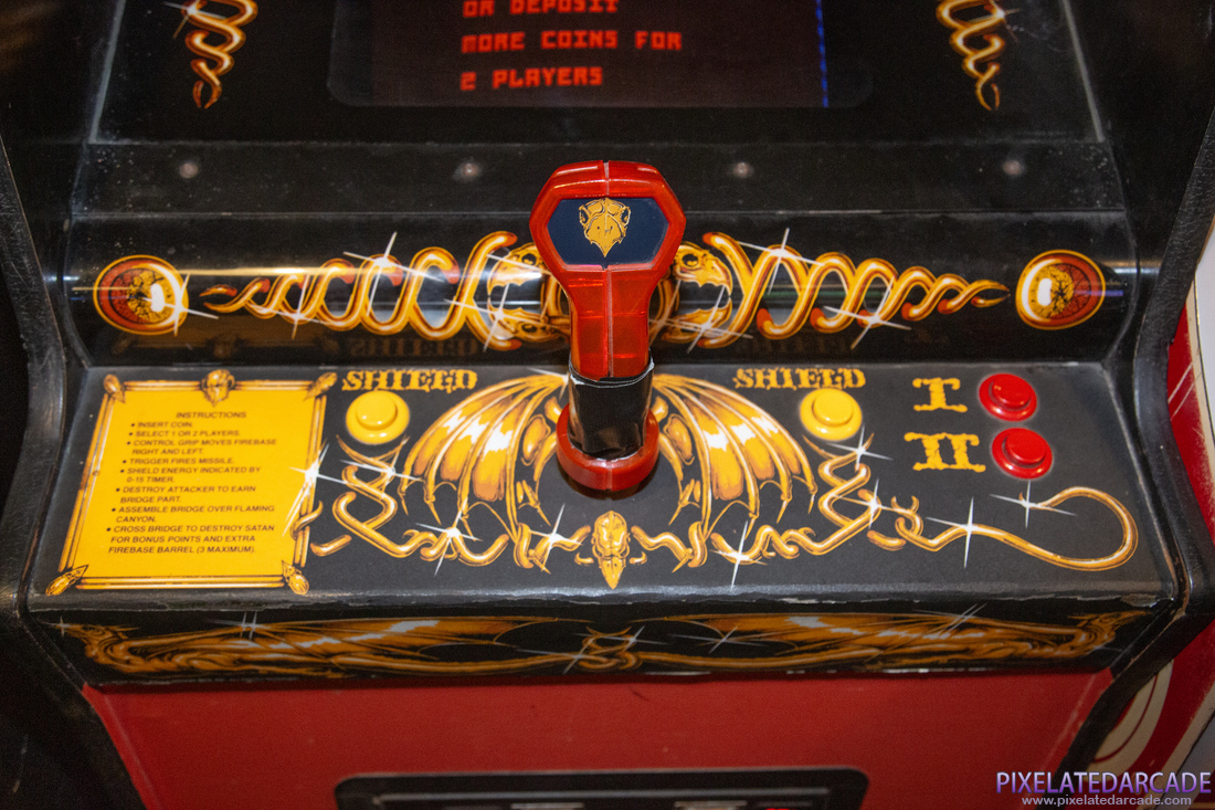 Satan's Hollow Photo: Satan's Hollow arcade cabinet - Controls