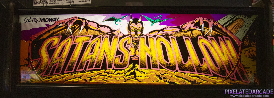 Satan's Hollow Photo: Satan's Hollow arcade cabinet - Marquee