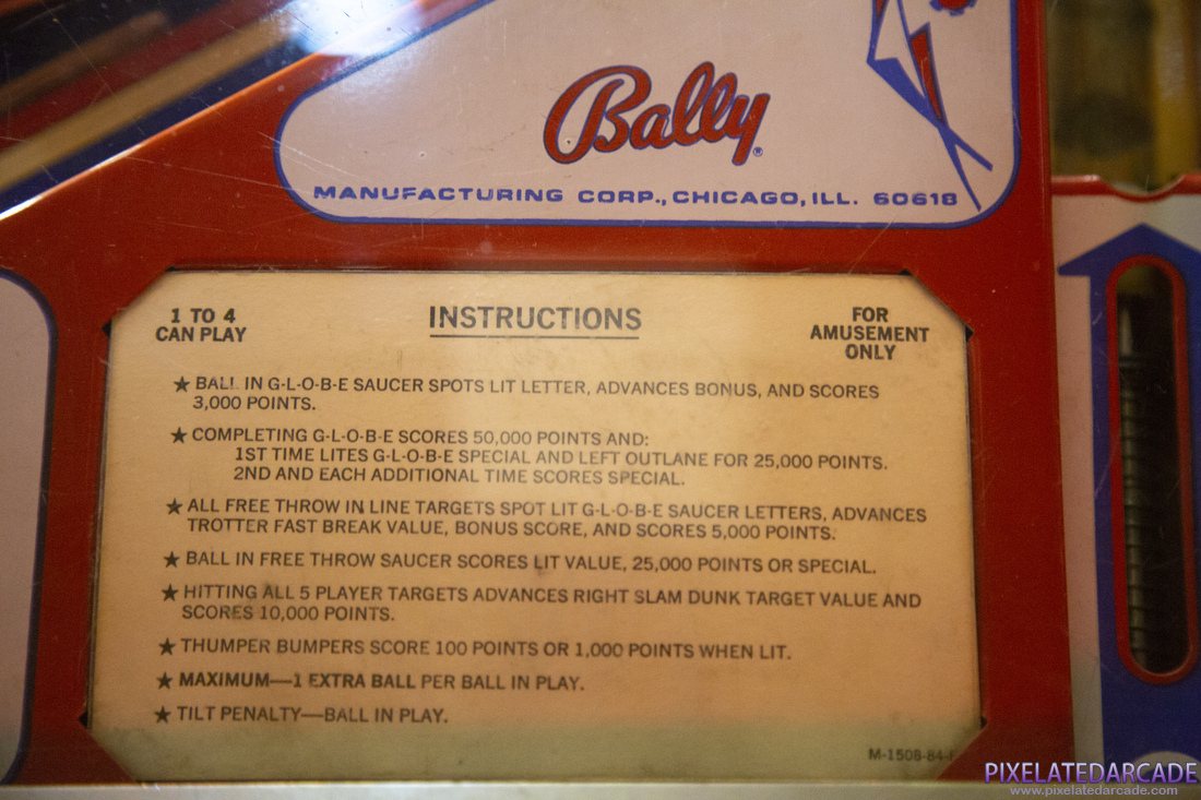 Harlem Globetrotters On Tour Photo: Instruction card