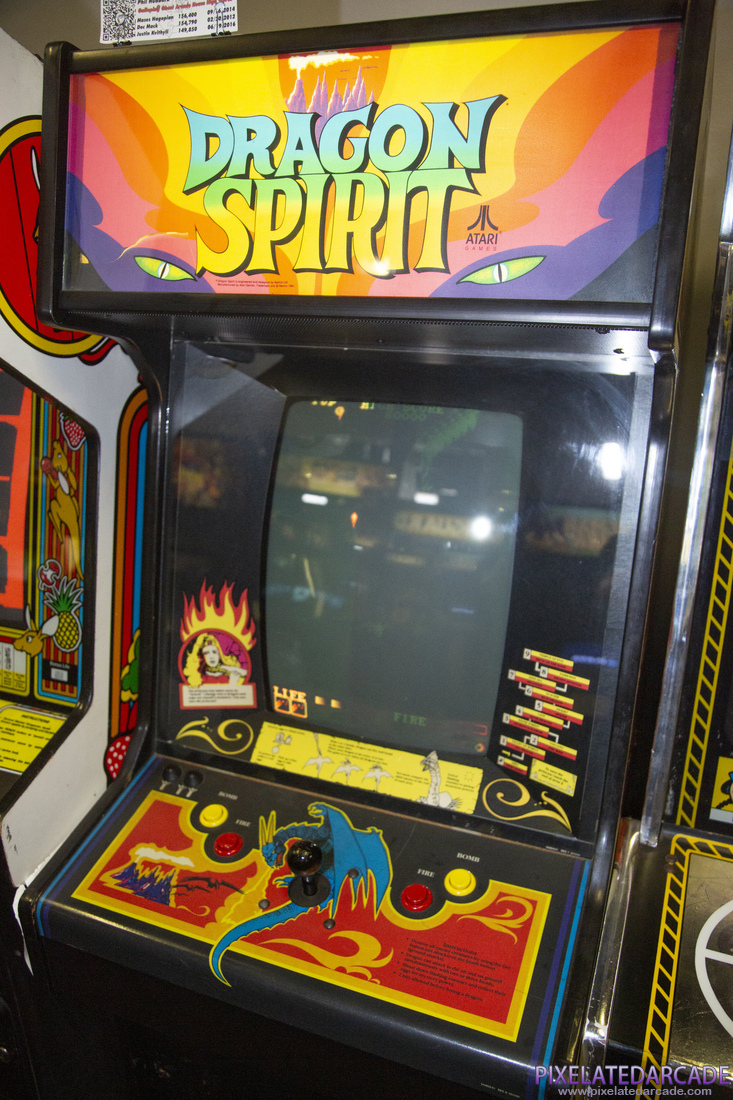Dragon Spirit Photo: Dragon Spirit arcade cabinet - Closeup