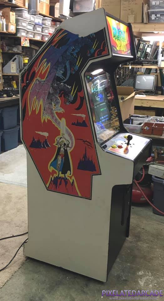 Dragon Spirit Photo: Dragon Spirit arcade cabinet - Side