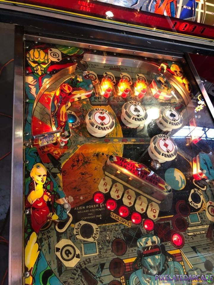 Alien Poker Photo: Upper playfield