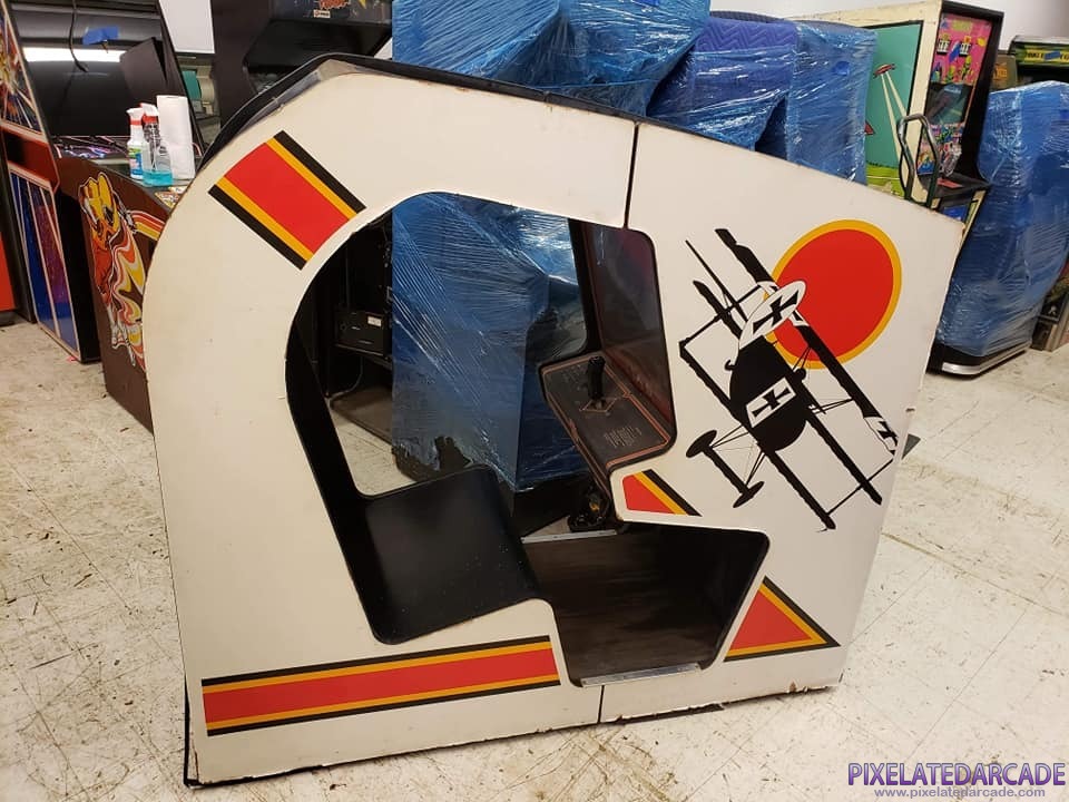 Red Baron Photo: Red Baron arcade cabinet - Cockpit version - Right side