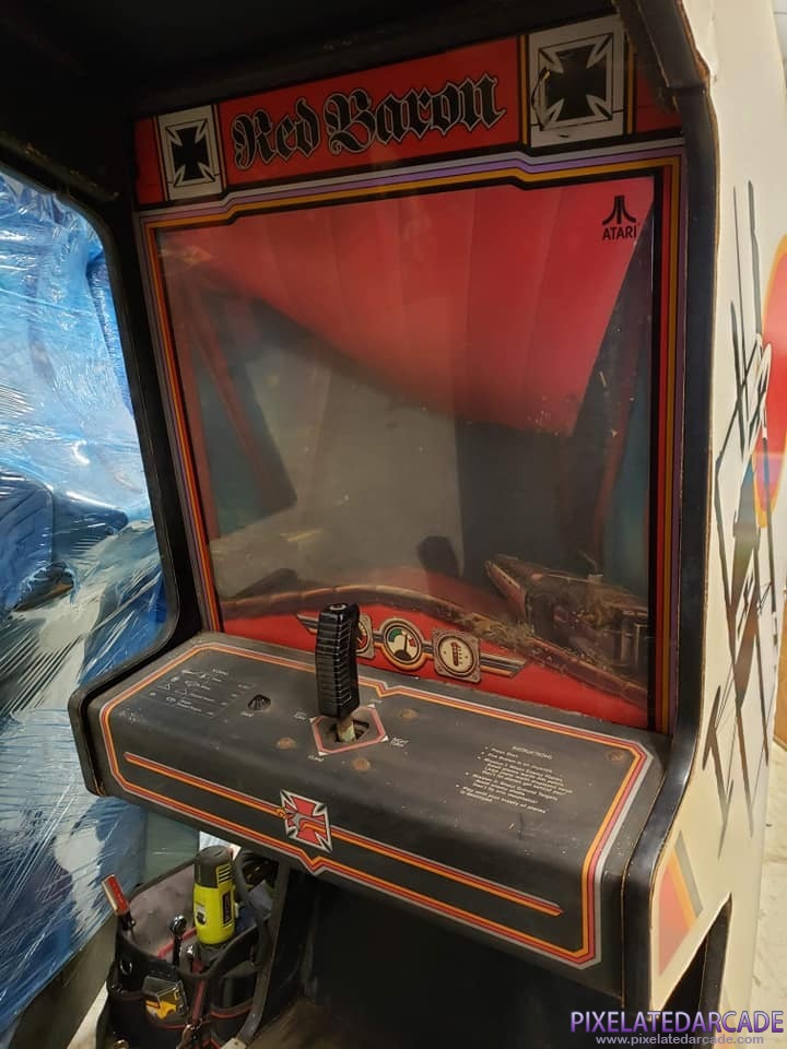 Red Baron Photo: Red Baron arcade cabinet - Cockpit version - Controls