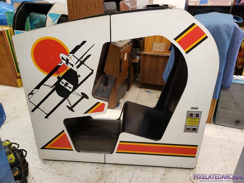 Red Baron Photo: Red Baron arcade cabinet - Cockpit version - Left side