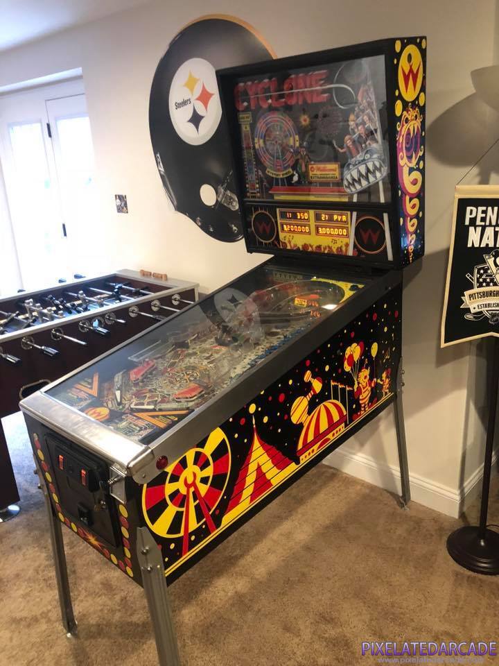 Cyclone Photo: Cyclone pinball cabinet