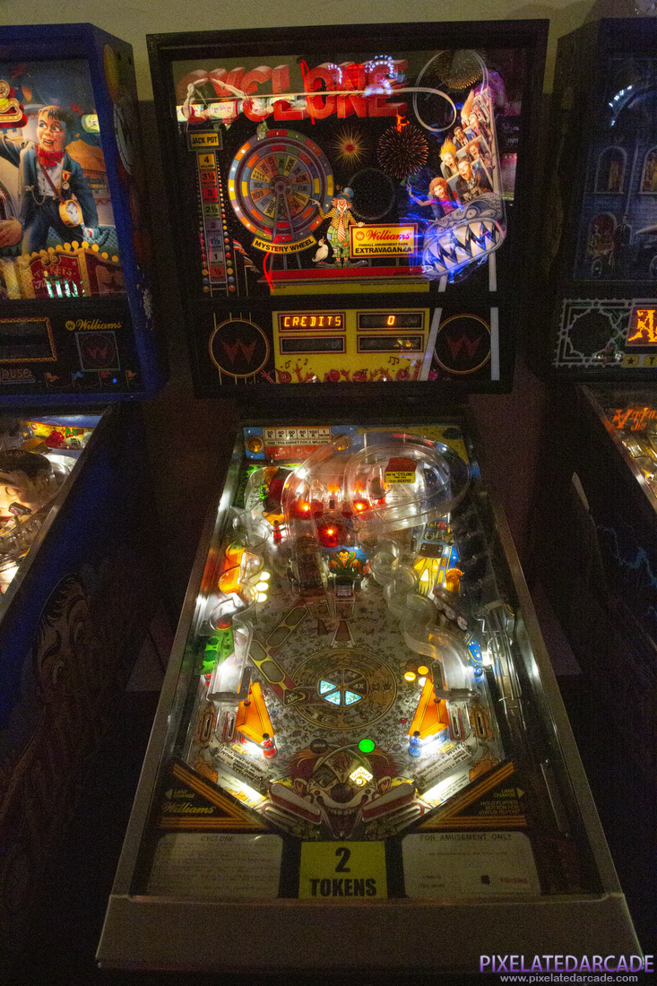 Cyclone Photo: Cyclone pinball cabinet