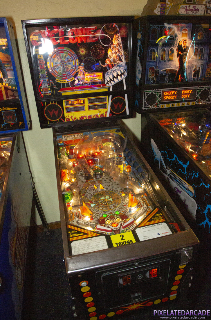 Cyclone Photo: Cyclone pinball cabinet