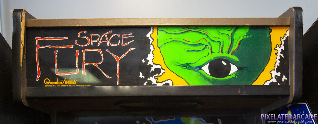 Space Fury Photo: Space Fury arcade cabinet - Marquee