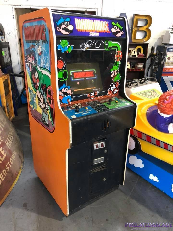 Mario Bros. Photo: Mario Bros. arcade cabinet (wide cabinet version)