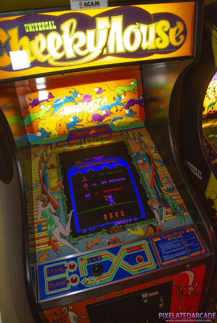 Cheeky Mouse Photo: Cheeky Mouse arcade cabinet - Monitor and controls
