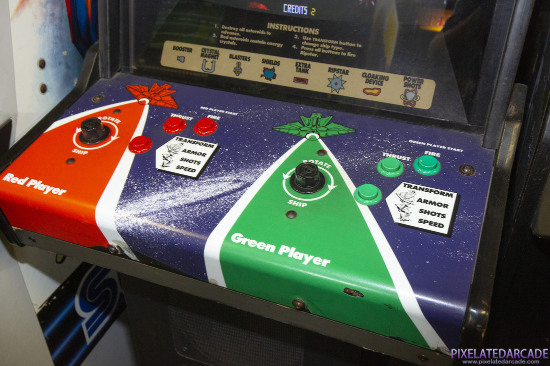 Blasteroids Photo: Blasteroids arcade cabinet - Controls