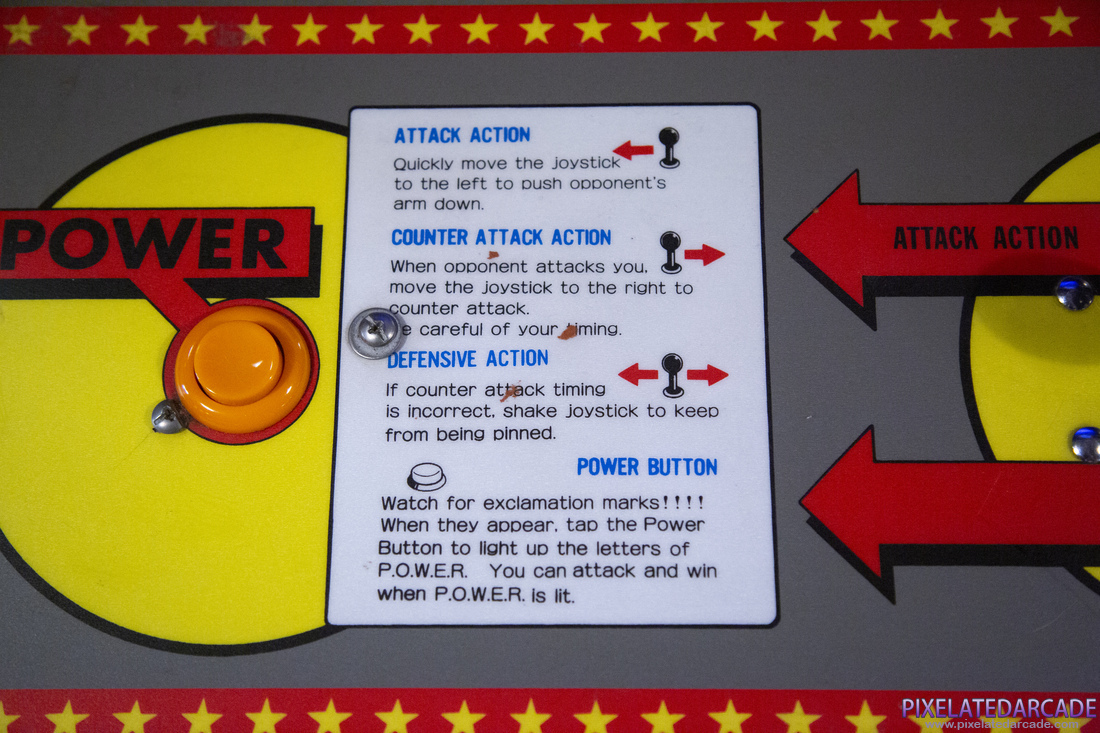 Arm Wrestling Photo: Arm Wrestling arcade cabinet - Control panel detail