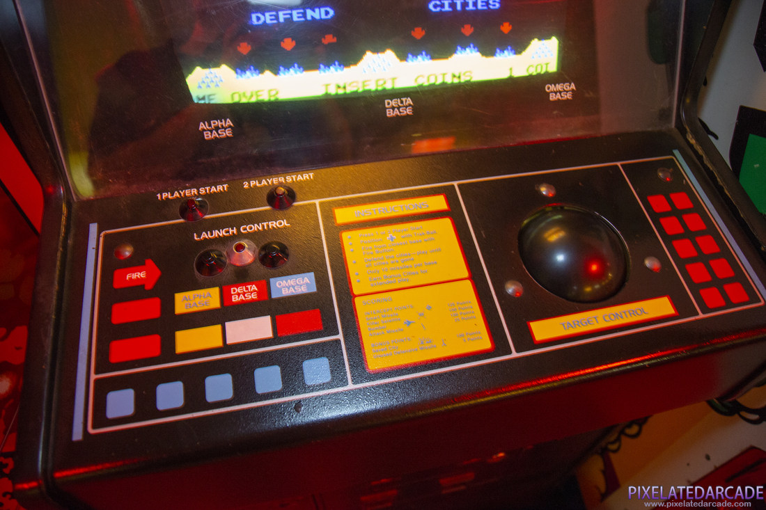 Missile Command Photo: Missile Command arcade cabinet - Controls