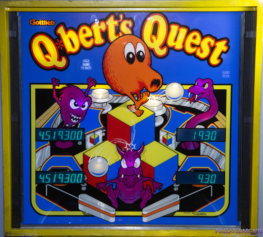 Q*bert's Quest Photo: Backglass